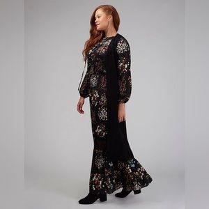 Lane Bryant Sz 22/24 Black Maxi Knit Sleeveless Duster - Hardly Worn!!